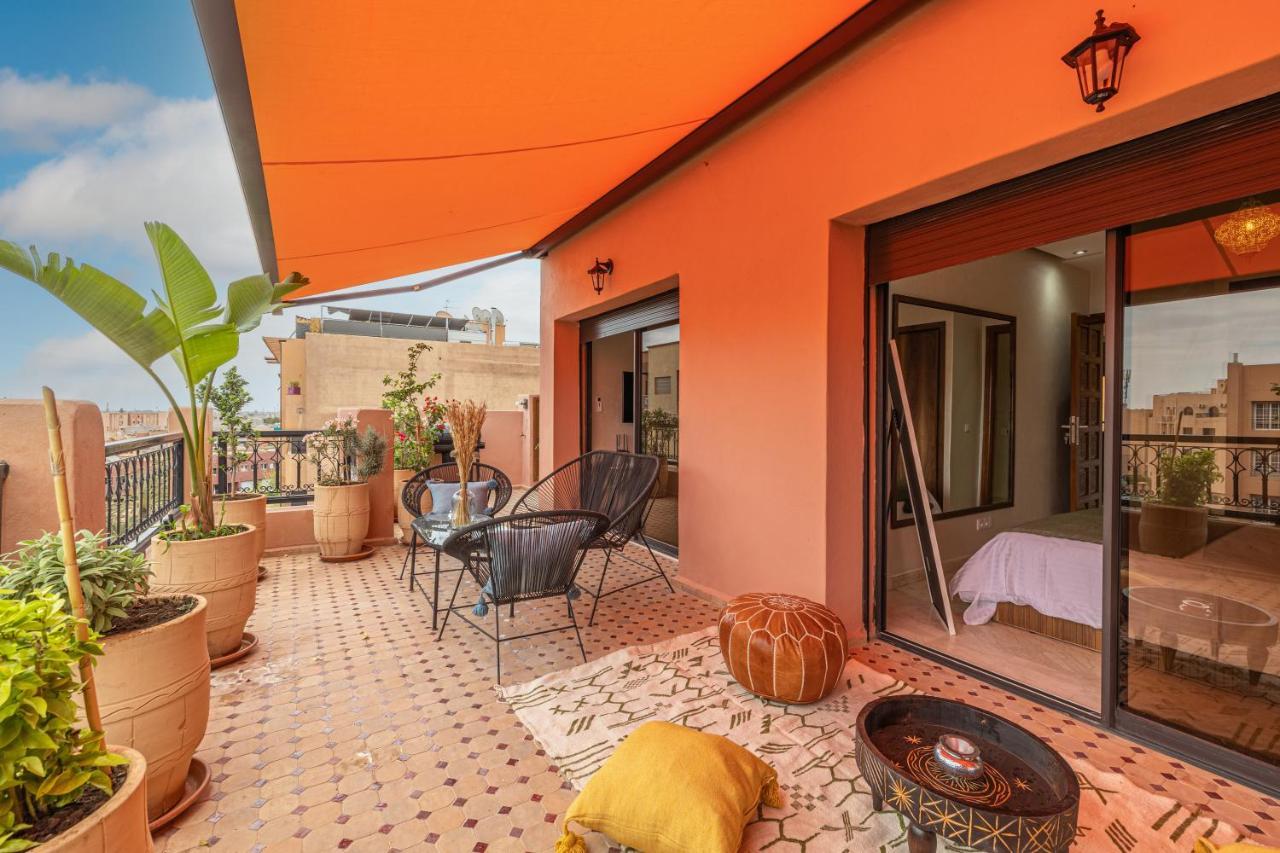 L'Atlas - Appartement Authentique A Gueliz มาร์ราเกช ห้อง รูปภาพ