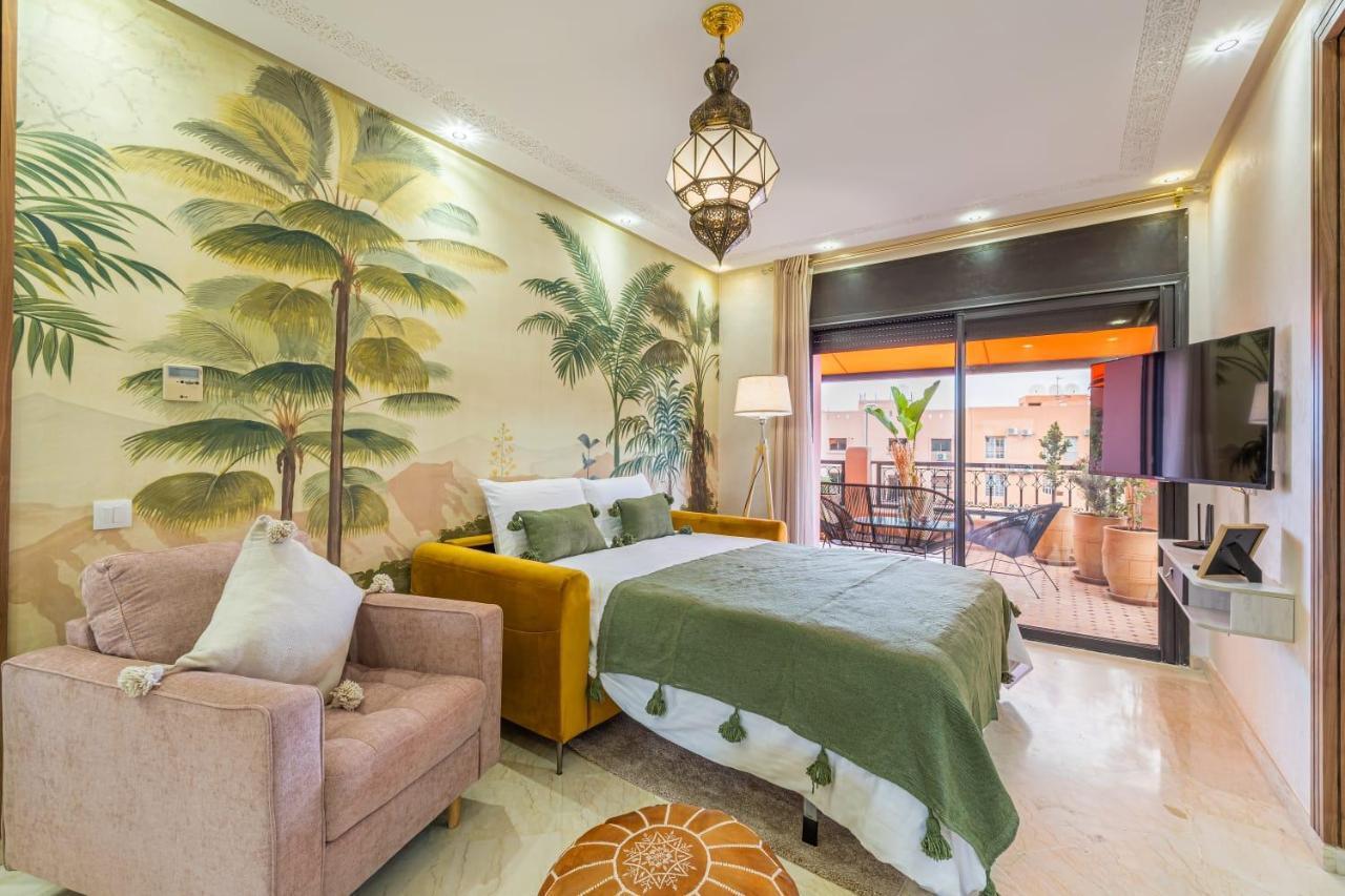 L'Atlas - Appartement Authentique A Gueliz มาร์ราเกช ภายนอก รูปภาพ